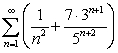 Find the sum of the following series. A)    B)    C)  