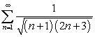Determine if the following series converge. A)    B)    C)  