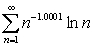 Determine whether the series   converges or diverges.