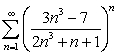 Use the Root Test to determine if the following series converge. A)    B)    C)  