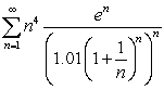 Does the series   converge or diverge?