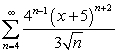 Find the values of   for which the series   converges.