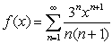 Let   .  A) Find the values of   for which the series is convergent.  B) Find the series for   .