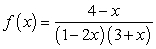 Use the formula for geometric series to expand the function   in a power series with center   . Determine the values of   for which the expansion is valid.