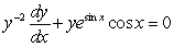 Solve the differential equations using separation of variables. A)    B)  