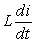 Consider the   circuit shown in the following figure.   At   the switch is closed and the current passes through the circuit. The constant voltage   is the sum of the voltage   across the resistor and the voltage   across the inductor.  A) Set up an initial value problem satisfied by   .  B) Solve for the current   .  C) What is the current after a long time?