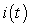Consider the   circuit shown in the following figure.   At   the switch is closed and the current passes through the circuit. The constant voltage   is the sum of the voltage   across the resistor and the voltage   across the inductor.  A) Set up an initial value problem satisfied by   .  B) Solve for the current   .  C) What is the current after a long time?