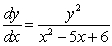 Solve the differential equations. A)    B)   . (Hint: factor the denominator.)