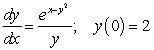 Solve the initial value problems. A)    B)  
