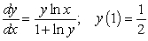 Solve the initial value problems. A)    B)  