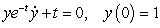 Consider the initial value problem   .  A) Use Euler's method with   to approximate   . Give your answer to six decimal places.  B) Solve the initial value problem and find   to six decimal places.  C) Compute the error in approximating   .