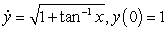 Use Euler's method with   to approximate   where   is the solution of   . Give your answer to five decimal places.