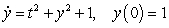 Use Euler's method with   to approximate   , where   is the solution of the initial value problem   . Give your answer to five decimal places.