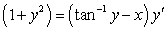 Solve the linear equations. A)    B)   (Hint: rewrite for   .)