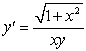 The curves orthogonal to the solutions of   are: A)    . B)    . C)    . D)    . E)  none of the above.