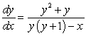 The differential equation   can be solved by which of the following? A)  solving the linear equation - the equation is in the form of a linear equation B)  separating the variables C)  rewriting it with   as the dependent variable and solving the resulting linear equation D)  rewriting it with   as the dependent variable and solving the resulting separable equation E)  none of the above