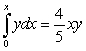 Use the following steps. A) Write an equation for the areas using integrals. B) Differentiate the equation in A and solve the resulting linear equation. Ans: A)   B)   -A pool contains 12 million gal of fresh water. Contaminated water flows into the pool at a rate of 4 million gal/year as the mixture in the pool flows out at the same rate. The concentration   of the chemical in the incoming contaminated water is   g/gal, where t is in years. Find the amount   of the chemical in the pool at time   .