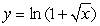 A thin plate shown in the figure below, bounded by the curves   ,   , and   is submerged vertically in water, with its top level with the water's surface. Calculate the fluid force on a side of the plate. (The density of water is   )  