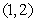 Find the centroid of the region in the figure below enclosed by the circle   and the two tangents to the circle intersecting at the point   .  