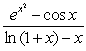 The quotient   is equal to: A)    where   B)    where   C)    where   D)    where   E)  none of the above.