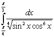 Compute the integral   .