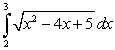 Evaluate the integral   .