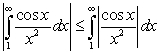 To show that   converges, we should use: A)  the Comparison Test and   . B)  the Comparison Test and   . C)  evaluation of the integral. D)  No method can be used since the function   is not non-negative. E)  none of the above.