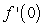 Use the definition of the derivative at   to find   if   .