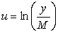 Consider the Gompertz differential equation   . Define the function   by   . The differential equation for   is, A)    B)    C)    D)    E)   