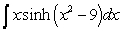 Evaluate the integral  
