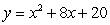 Find the area of the region bounded by the graphs of the functions   and   .
