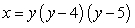 Find the area of the region enclosed by the curves   and   .  