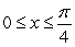 Calculate the area of the region enclosed by   and   for   .  