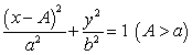 The volume of the solid obtained by rotating the ellipse   about the y-axis is   A)    B)    C)    D)    E)  none of the above.