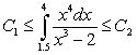Use the global extrema of   on   to find constants   and   such that   .