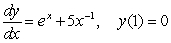 Solve the initial value problem   .