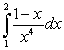Evaluate the following integrals using the Fundamental Theorem of Calculus, Part I: A)    B)    C)  