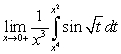 Evaluate the following limits using L'Hopital's Rule and the Fundamental Theorem of Calculus, Part II: A)    B)    C)  