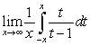 Evaluate the following limits using L'Hopital's Rule and the Fundamental Theorem of Calculus, Part II: A)    B)  