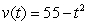 Find the displacement over the time interval   of a car whose velocity is given by   ft/sec.