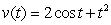 A particle moves in a straight line with velocity   ft/sec. Find the displacement over the interval   .