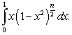 Use the substitution   to evaluate the integral   for   and find  