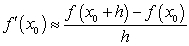 We can use the difference quotient   as an approximation to   when   and   are known.  A) Find an approximation to   based on the values of   and   . Given   such that:    B) Use the approximation found in (A) to approximate    C) Use the approximation found in (A) to approximate  