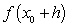 We can use the difference quotient   as an approximation to   when   and   are known.  A) Find an approximation to   based on the values of   and   . Given   such that:    B) Use the approximation found in (A) to approximate    C) Use the approximation found in (A) to approximate  
