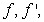 The graphs of   and   are shown below. Determine which graph corresponds to   and   .  