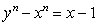 True or False: There exists a natural number   such that the tangent line to the graph of the equation   has slope 1.1 at the point   .