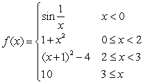At each point of discontinuity state whether the function is left or right continuous. A)    B)  