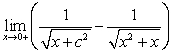 Determine the value of   for which the limit exists and find the limit  