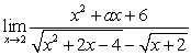 Find the value of   for which the limit exists and compute the limit  