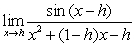Evaluate the limits in terms of the constants involved A)    B)  